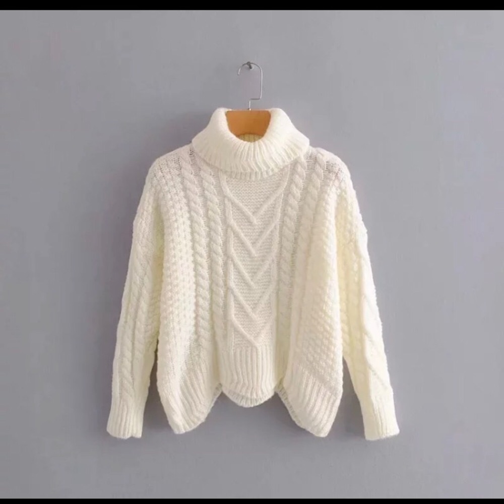 SALE!! HP!! 🎉🎉🎉🎉Ivory Sweater w/Turtleneck - Picture 3 of 4